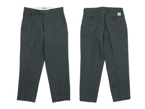 ENDS and MEANS Grandpa Wool Trousers GRAY