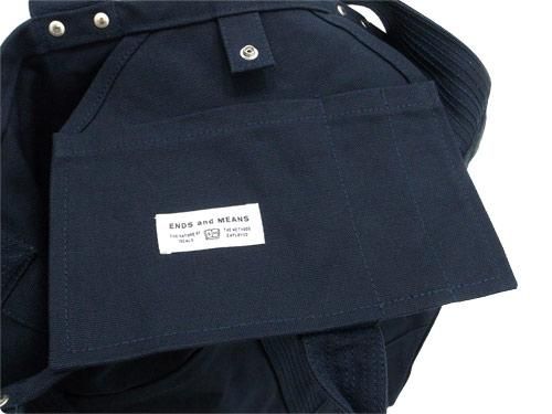 ENDS and MEANS 2way tote bag NAVY