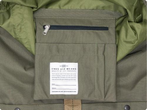 ENDS and MEANS Refugee Duffle Bag RANGER GREEN