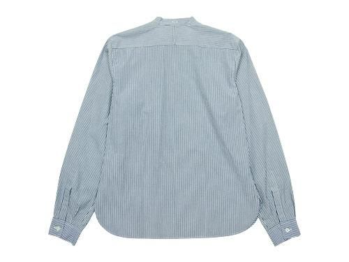 MARGARET HOWELL BOLD STRIPE P/O SHIRTS 110WHITE x NAVY ̥ǥ