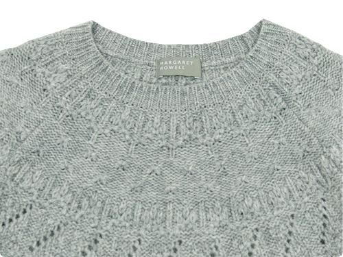 MARGARET HOWELL TEXTUERD MERINO JUMPER KNIT 020GRAY ̥ǥ