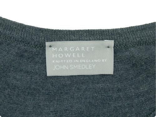 MARGARET HOWELL INTEGRAL STRIPE CREW KNIT 023GRAY̥󥺡
