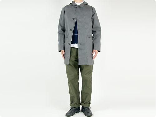 MARGARET HOWELL PROOFED COTTON COAT 020GRAY〔メンズ〕