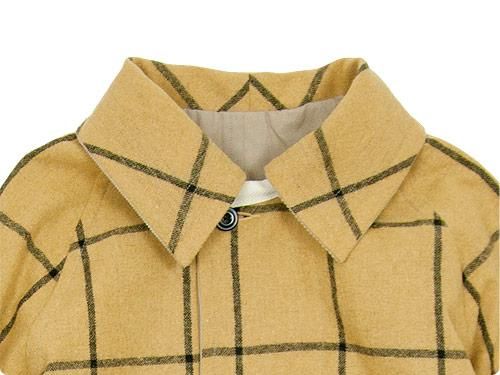 TATAMIZE RV COAT BEIGE x YELLOW CHECK