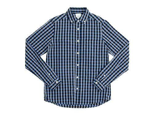 maillot sunset big gingham B.D. shirts BIG BLUE x BLACK