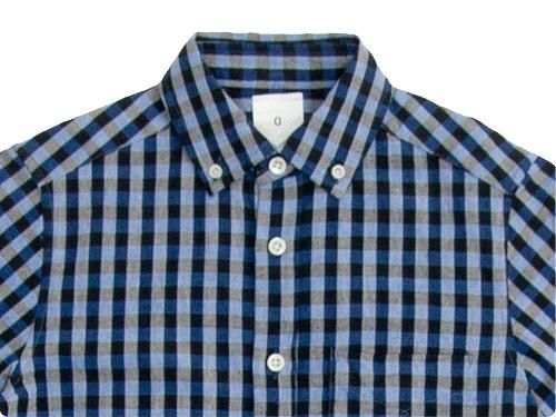 maillot sunset big gingham B.D. shirts BIG BLUE x BLACK