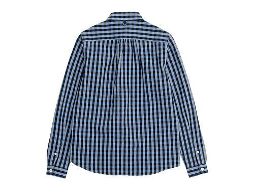 maillot sunset big gingham B.D. shirts BIG BLUE x BLACK
