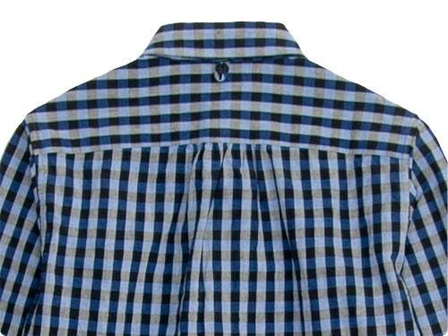 maillot sunset big gingham B.D. shirts BIG BLUE x BLACK