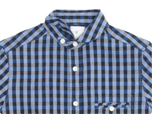 maillot sunset big gingham round work shirts BIG BLUE x BLACK