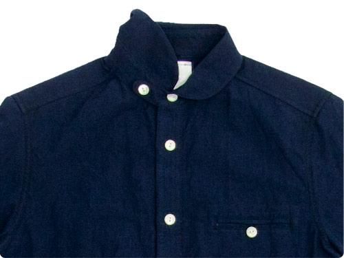 maillot sunset round work S/S shirts NAVY