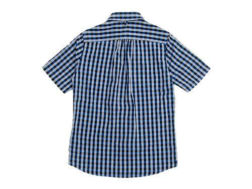 maillot sunset big gingham B.D. S/S shirts BIG BLUE x BLACK