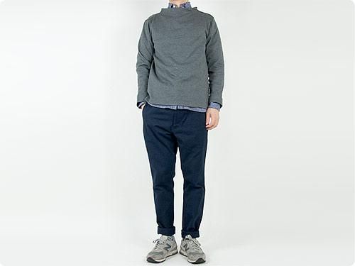 maillot sunset stripe B.D. shirts NAVY x BLACK