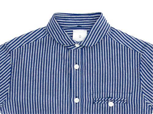 maillot sunset stripe round work shirts NAVY x BLACK