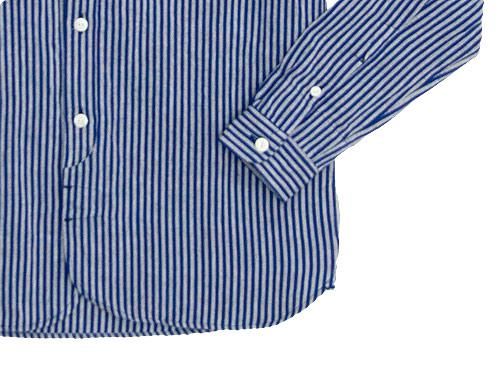 maillot sunset stripe round work shirts NAVY x BLACK