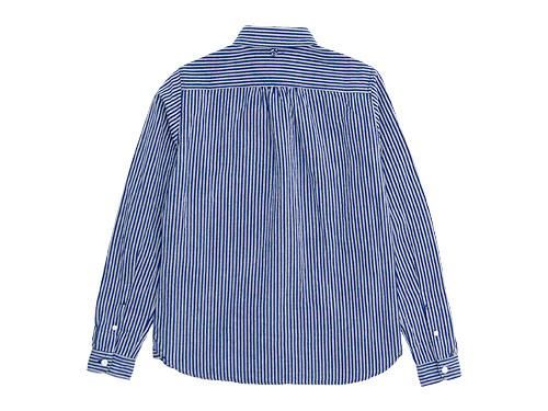 maillot sunset stripe round work shirts NAVY x BLACK
