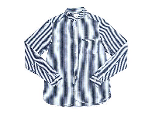 maillot sunset stripe round work shirts YELLOW x BLUE