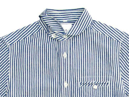 maillot sunset stripe round work shirts YELLOW x BLUE