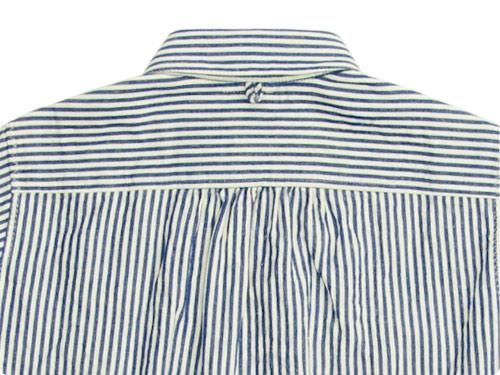 maillot sunset stripe round work S/S shirts YELLOW x BLUE