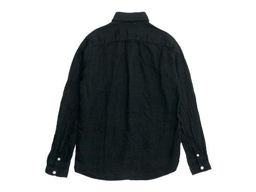 maillot sunset linen B.D. shirts BLACK