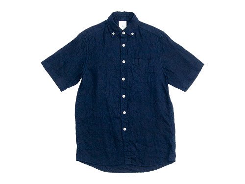 Maillot Sunset Linen B.D. S/S Shirts NAVY Maillot通販・取扱い Rusk（ラスク）