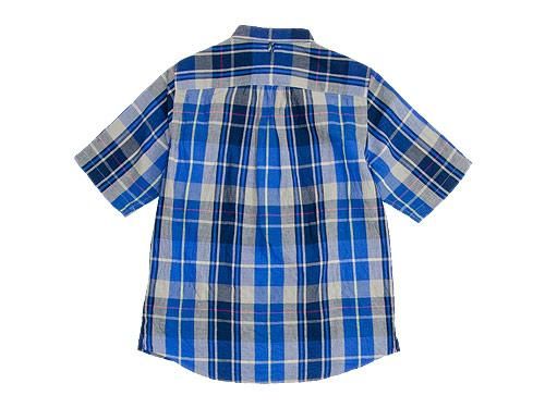 maillot C/L check pull over shirts BLUE