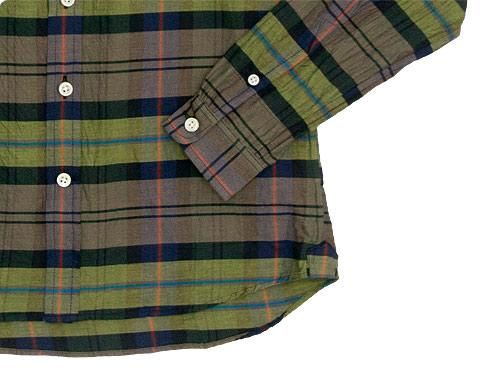 maillot twill check B.D. shirts YELLOW