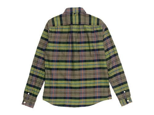 maillot twill check B.D. shirts YELLOW