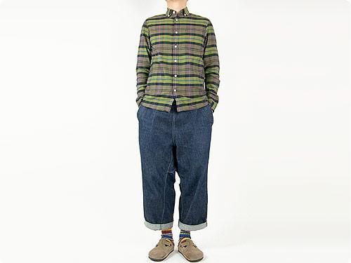 maillot twill check B.D. shirts YELLOW