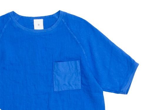 maillot linen shirts pocket T BLUE