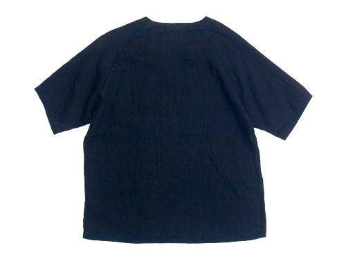 maillot linen shirts pocket T NAVY
