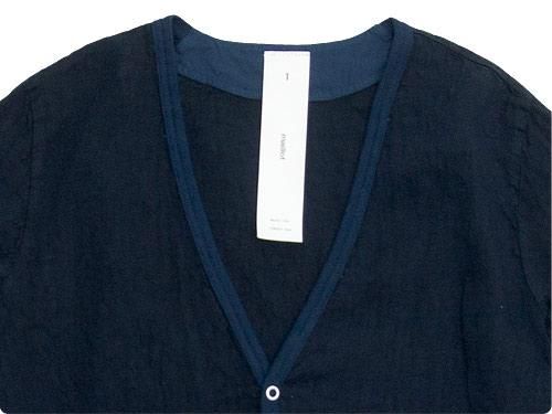 maillot linen shirts cardigan NAVY
