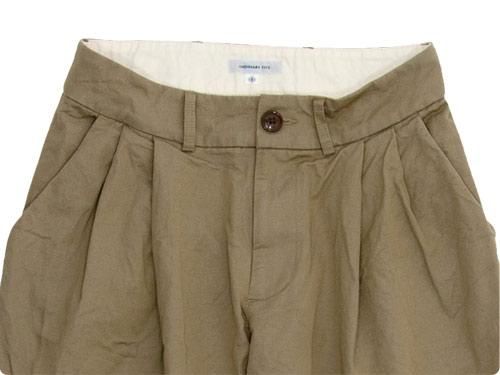 ordinary fits TUCK CHINO PANTS BEIGE
