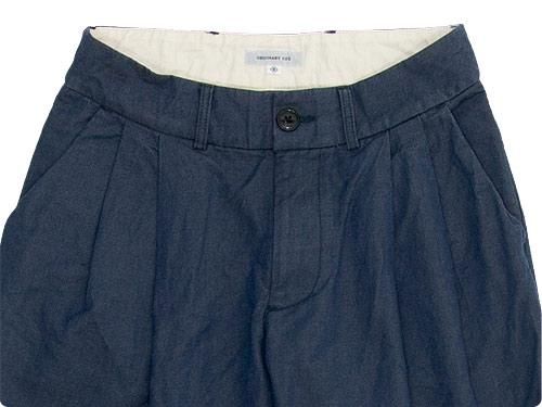 ordinary fits TUCK CHINO PANTS NAVY