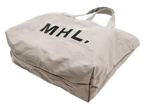 MHL. HEAVY CANVAS TOTE BAG 020GRAY 596171550