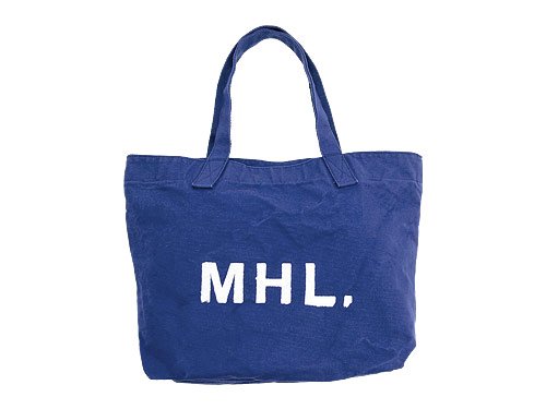 MHL. HEAVY CANVAS TOTE BAG 110BLUE 【596171550】