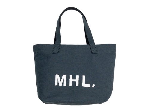 MHL. HEAVY COTTON JUTE CANVAS TOTE BAG 023CHARCOAL 【596171554】