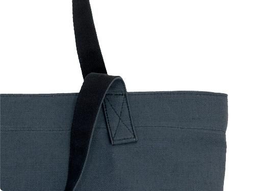 MHL. HEAVY COTTON JUTE CANVAS TOTE BAG 023CHARCOAL 596171554
