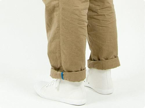 MHL. COTTON CANVAS HI-CUT SHOES 030WHITE