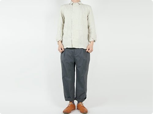 TATAMIZE DOUBLE BRESTED SHIRTS BEIGE