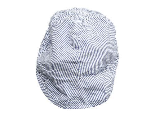 TATAMIZE WORK CAP SEERSUCKER BLUE STRIPE