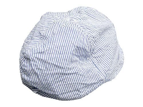 TATAMIZE WORK CAP SEERSUCKER BLUE STRIPE