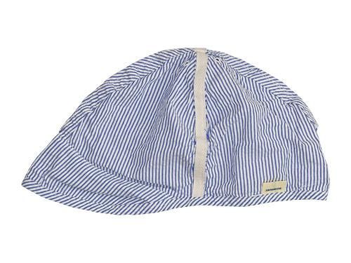 TATAMIZE WORK CAP SEERSUCKER BLUE STRIPE