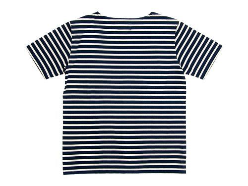 Charpentier de Vaisseau Boat Neck Short Sleeve NAVY x BEIGE