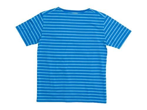 Charpentier de Vaisseau Boat Neck Short Sleeve BLUE x LIGHT BLUE