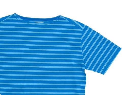 Charpentier de Vaisseau Boat Neck Short Sleeve BLUE x LIGHT BLUE