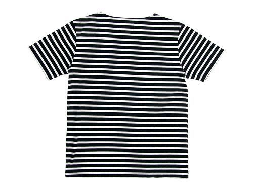 Charpentier de Vaisseau Boat Neck Short Sleeve BLACK x WHITE