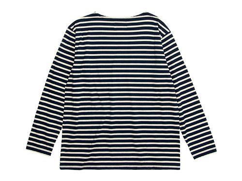 Charpentier de Vaisseau Boat Neck 9/10 Sleeve NAVY x BEIGE