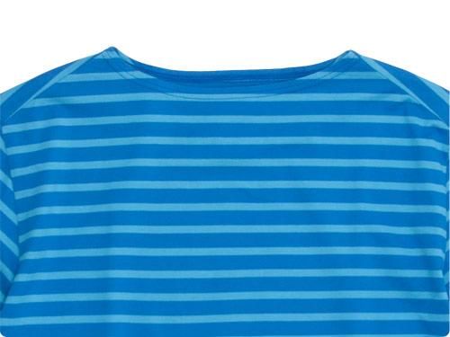 Charpentier de Vaisseau Boat Neck 9/10 Sleeve BLUE x LIGHT BLUE