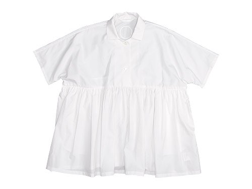 Atelier d'antan Breton（ブルトン） Short Sleeve Shirts WHITE
