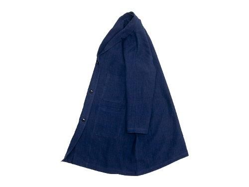 Atelier d'antan Godardʥ linen coat NAVY